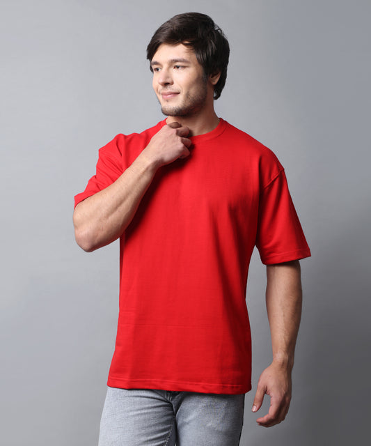 Red Hot Looper : Unisex Looper Oversized Drop-Shoulder T-Shirt