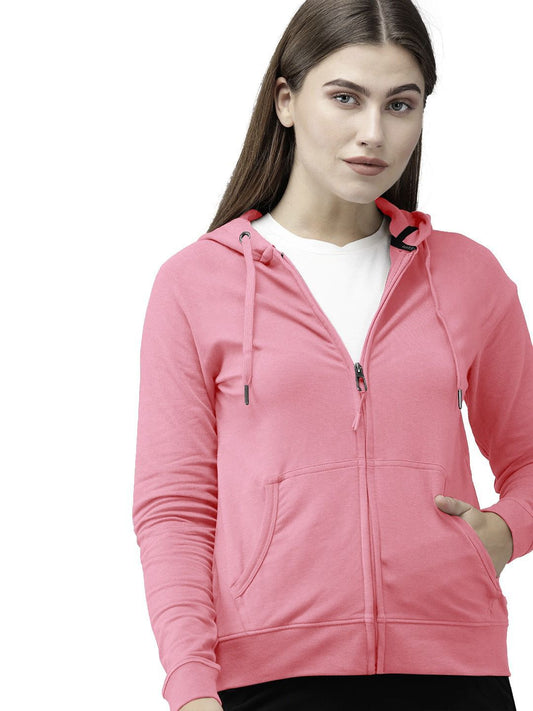 Blush Bliss Unisex Zipper Hoodie: Elevate Your Style in Baby Pink Comfort